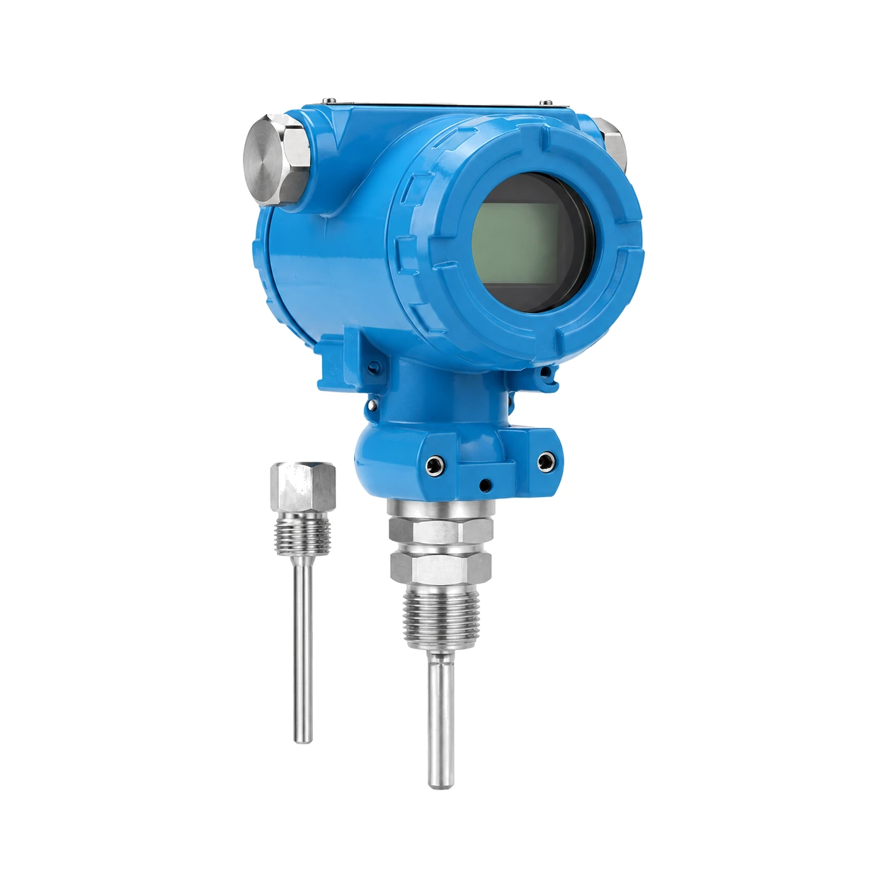 WKS-TP1 integrierter Temperatur- und Drucktransmitter, Ansicht von links