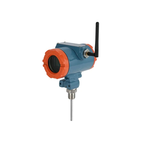 Seitenansicht des WKS-36 explosionsgeschützten drahtlosen 4G-/LoRa-Füllstandsmessumformers